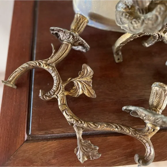 Three candelabra metal arms - Picture 3 of 11